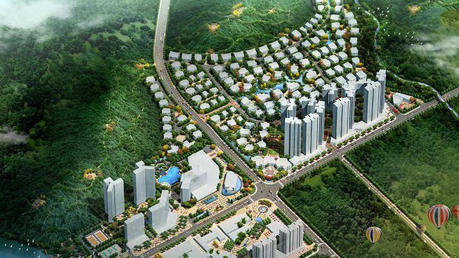 园林设计 小区景观设计鸟瞰图