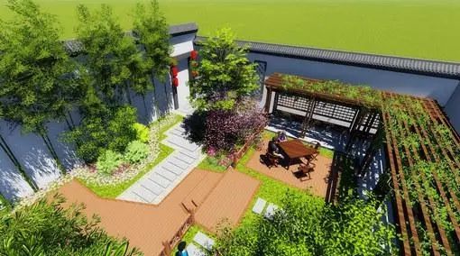 农村庭院效果图设计：打造自然与人文共生的田园生活空间(图2)